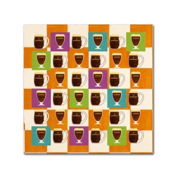 Guinness Brewery 'Guinness IV' Canvas Art, 14x14, Trademark Fine Art, Mfr#: GN0028-C1414GG